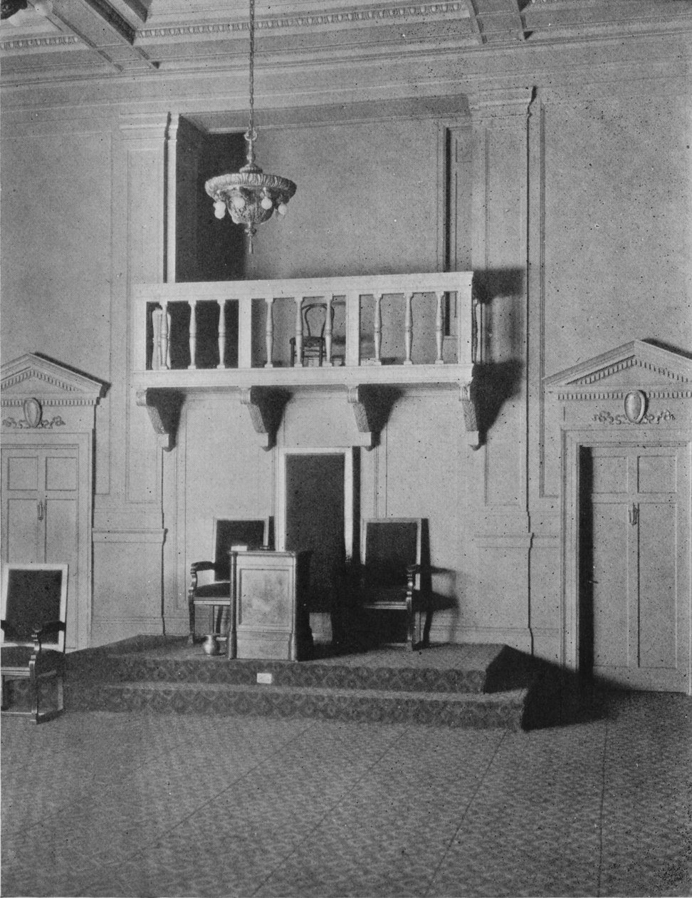 Italiensk renässansdetalj i logerummet i frimurartemplet, Birmingham, Alabama, 1924 av Unbekannt