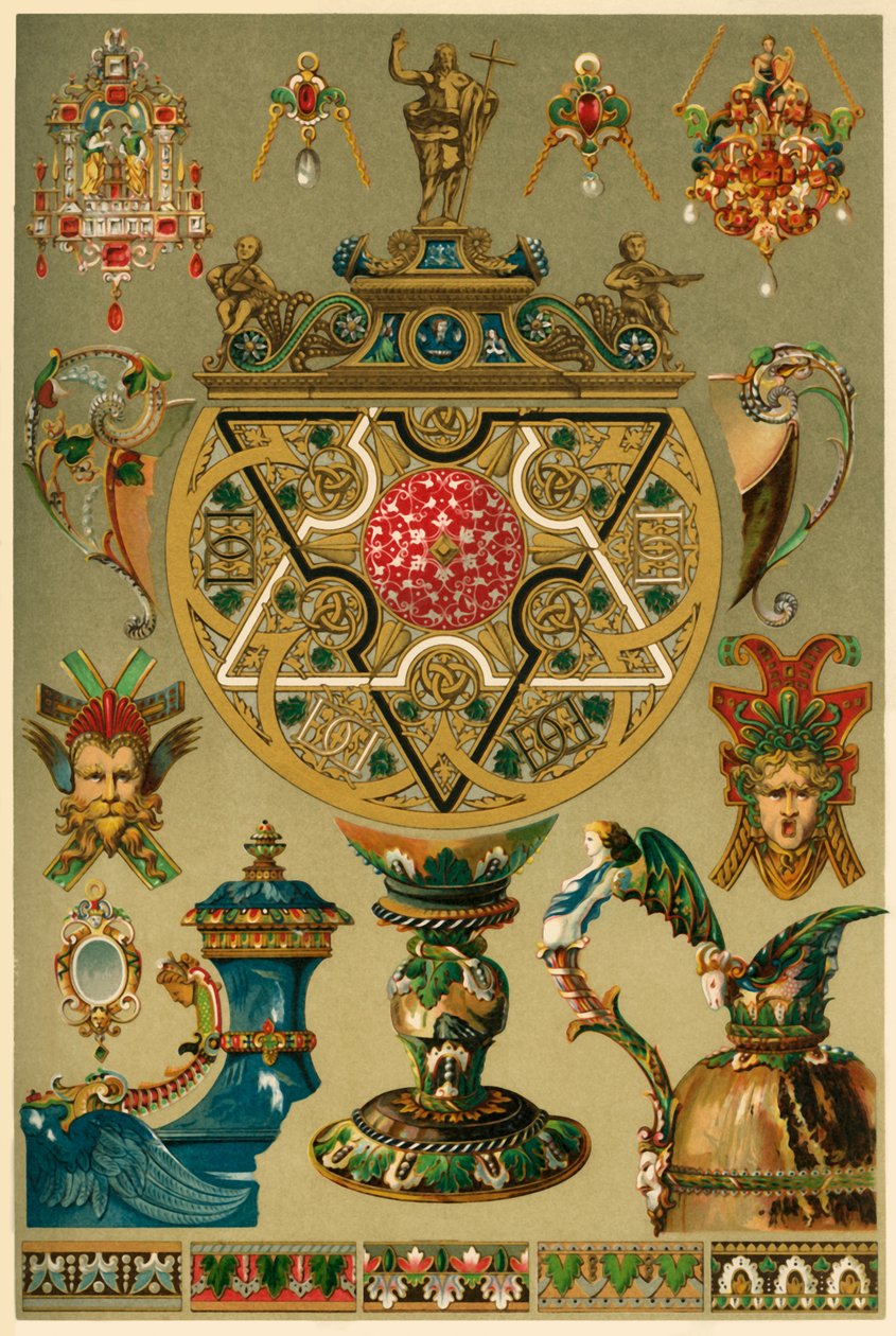 Italienska renässansverk i ädelmetaller och emalj, 1898. av Unbekannt