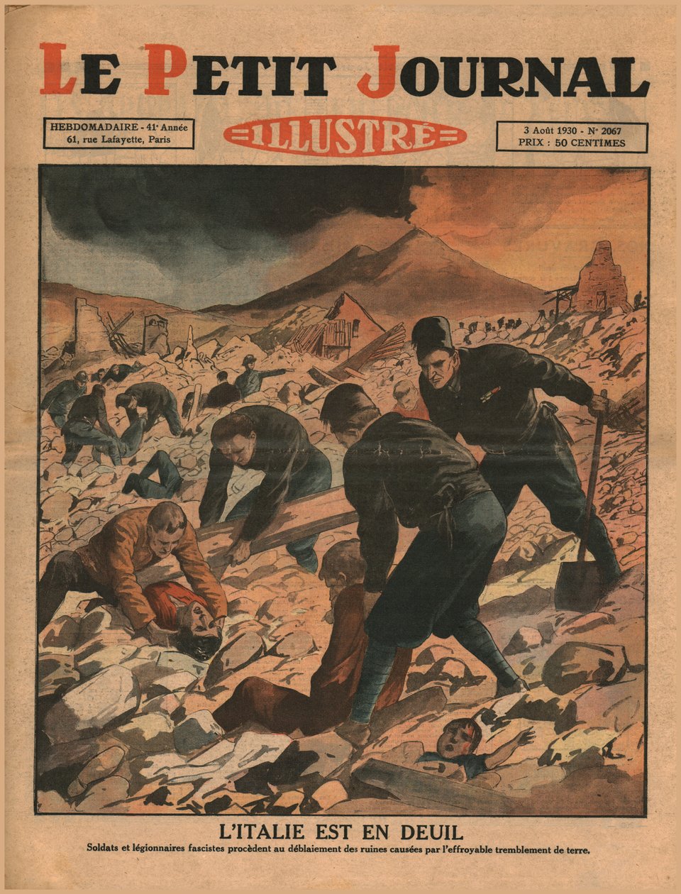 Italien är i sorg, 1930. av Unbekannt