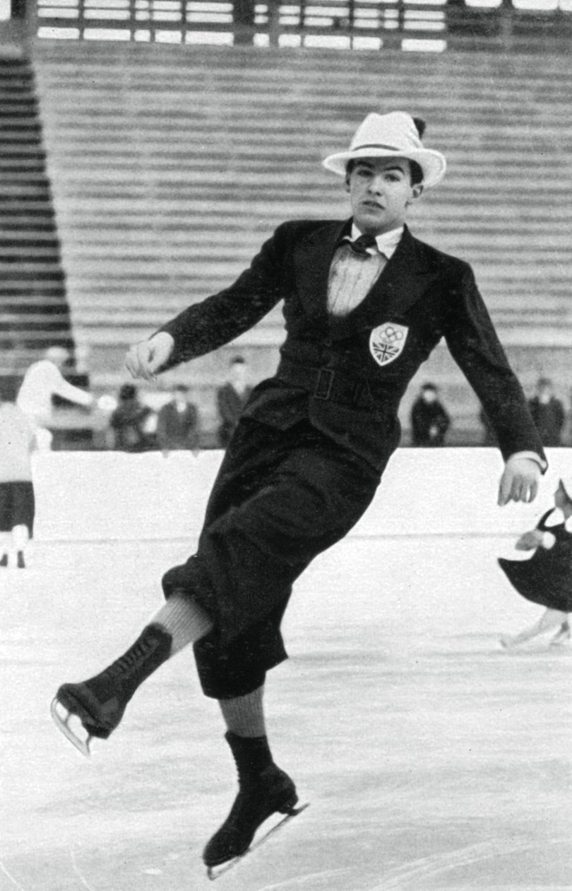 Jack Dunn, brittisk konståkare, vinter-OS, Garmisch-Partenkirchen, Tyskland, 1936 av Unbekannt
