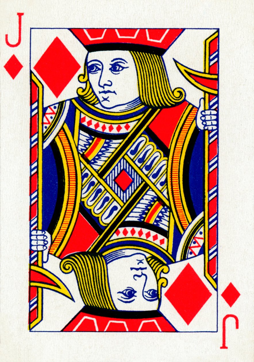 Jack of Diamonds från en kortlek med Goodall & Son Ltd. spelkort, c1940 av Unbekannt