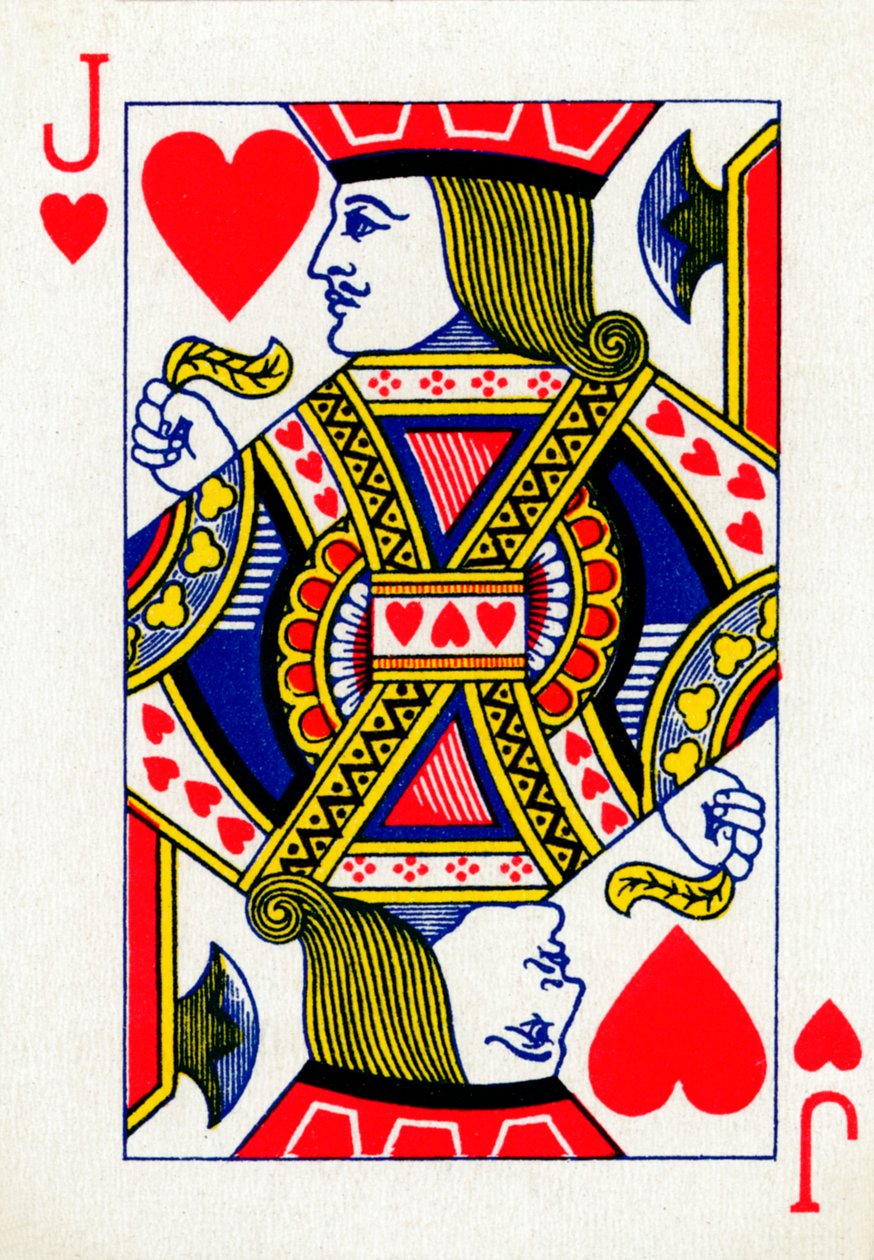 Jack of Hearts från en kortlek med Goodall & Son Ltd. spelkort, c1940 av Unbekannt