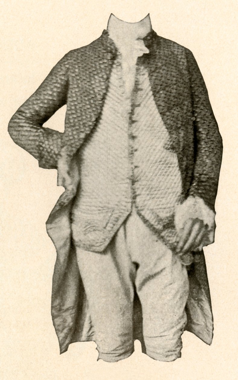 Jacka och väst bärs av Robert Livingston, från Clermont Manor, New York, c1720, 1937. av Unbekannt