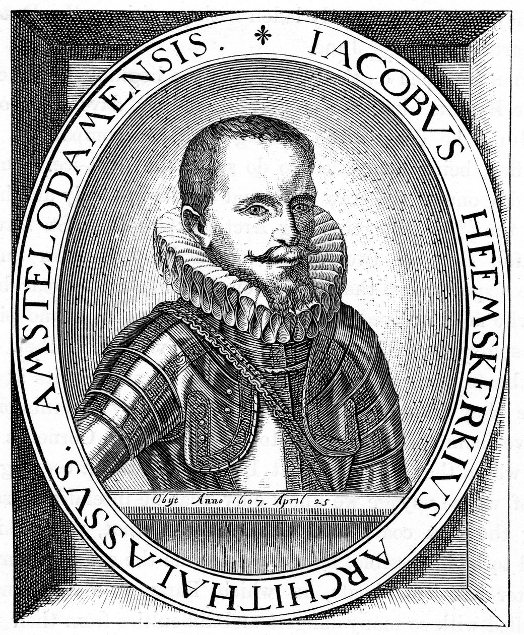 Jacob van Heemskerk, holländsk sjöofficer och upptäcktsresande, c1595 av Unbekannt