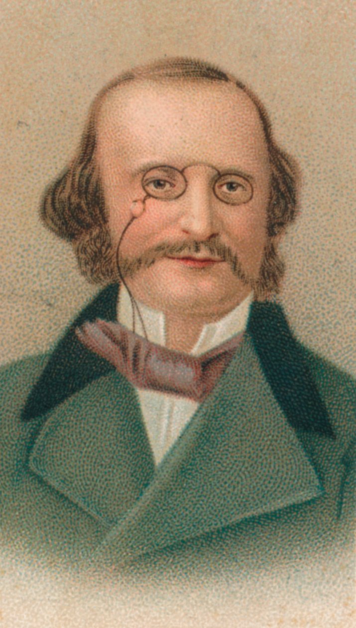 Jacques Offenbach, 1819-1880 tyskfödd fransk kompositör, cellist och impresario, 1911 av Unbekannt