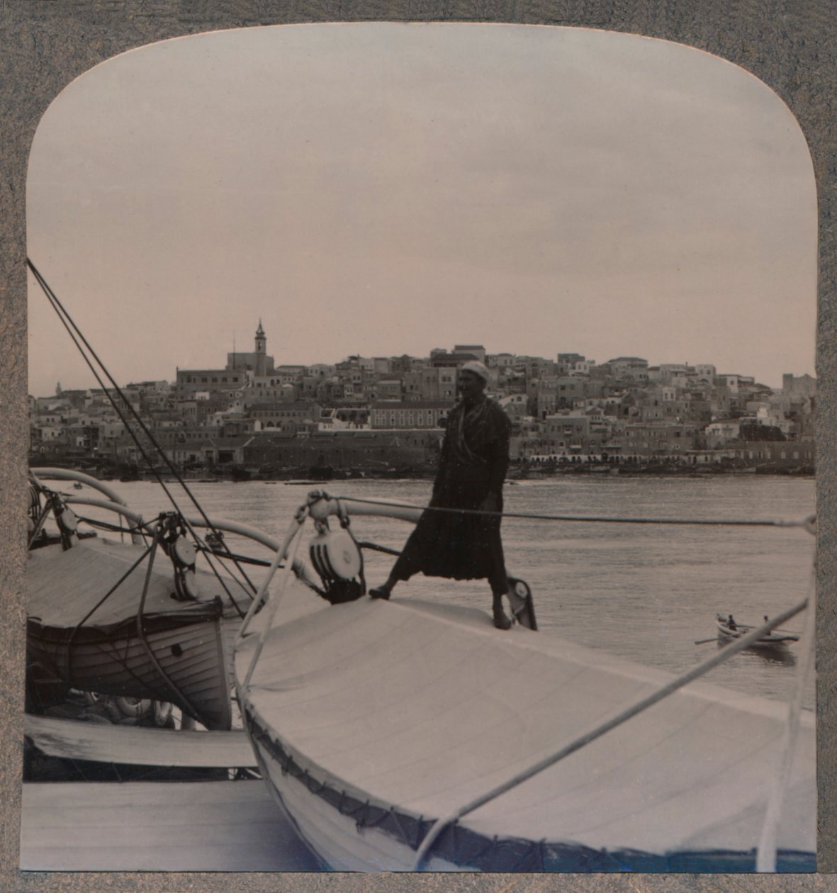 Jaffa den gamla Joppa från havet, c1900 av Unbekannt