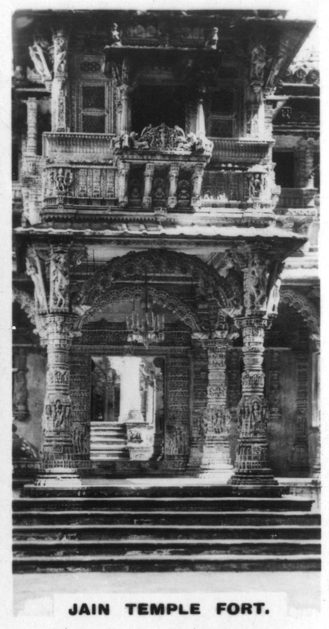 Jain tempelfort, Ahmedabad, Indien, c1925 av Unbekannt