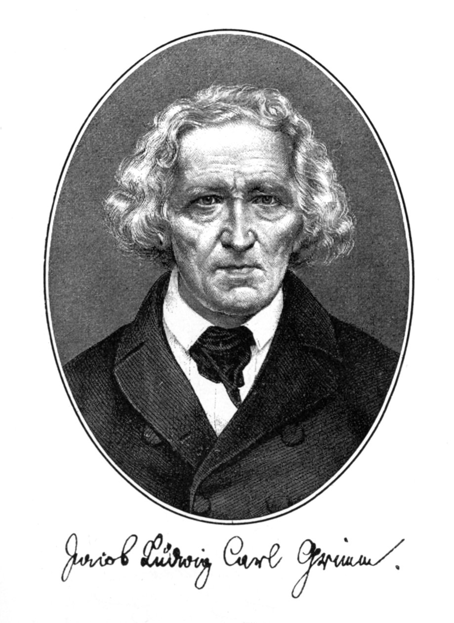 Jakob Ludwig Karl Grimm, tysk författare, filolog och mytolog, 1887 av Unbekannt