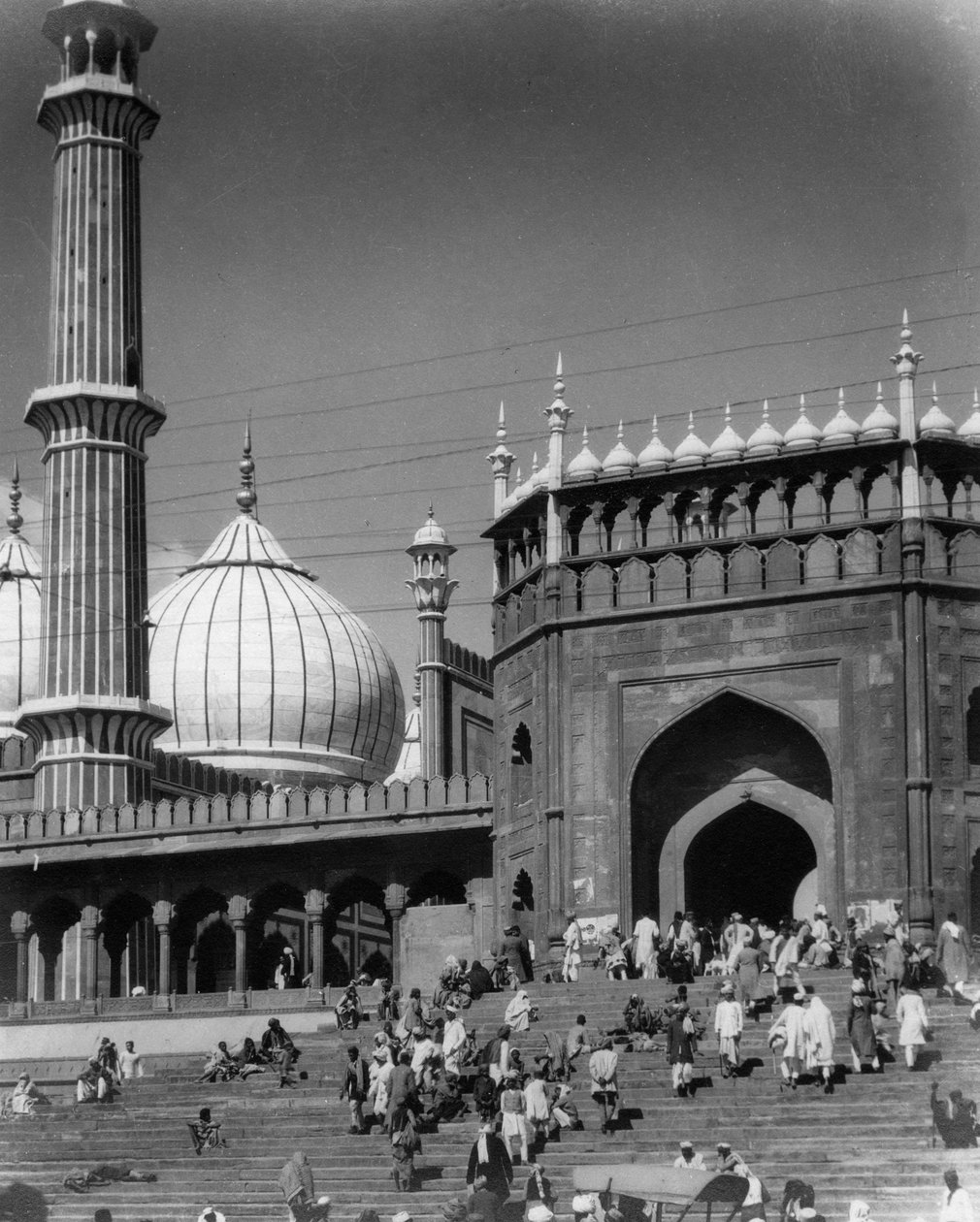 Jama Masjid, Delhi, Indien, sent 1800-tal eller tidigt 1900-tal av Unbekannt