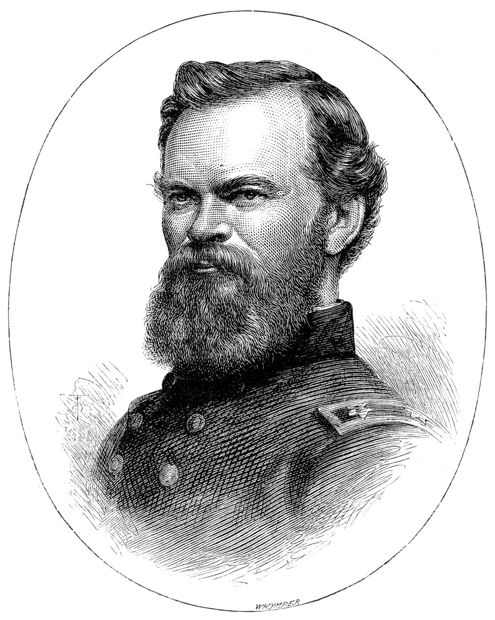 James B McPherson, unionsgeneral för det amerikanska inbördeskriget, c1880 av Unbekannt
