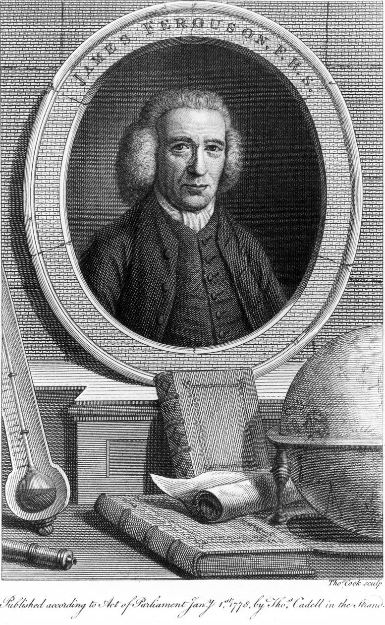 James Ferguson, skotsk astronom, ca 1760-talet av Unbekannt
