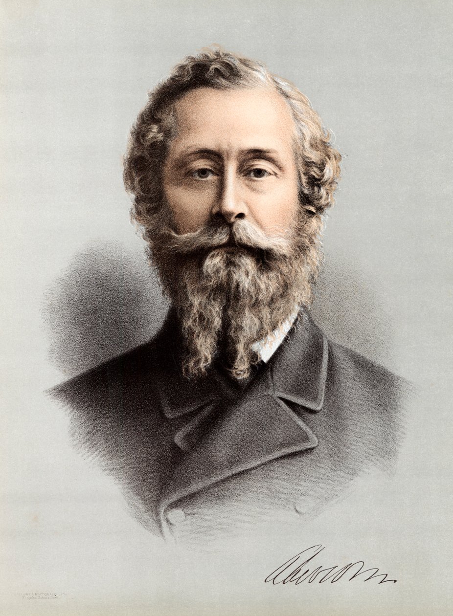 James Hamilton, 1:e hertig av Abercorn 1811-1885, brittisk hovman och statsman, c1880 av Unbekannt