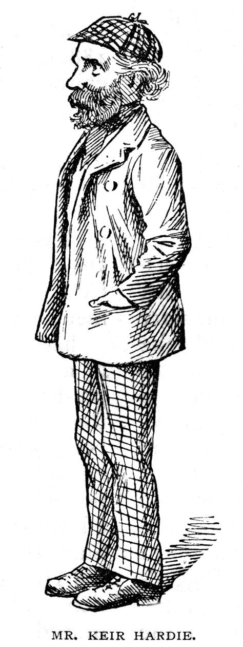 James Keir Hardie, skotskfödd brittisk fackföreningsmedlem och Labour-politiker, 1903 av Unbekannt