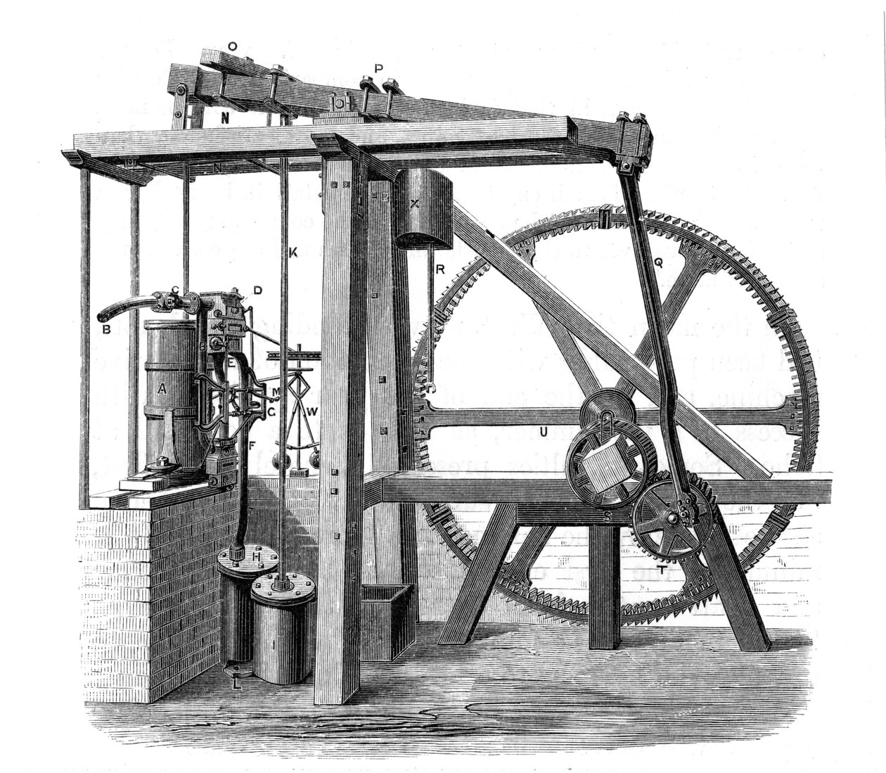 James Watts prototyp av ångmaskin Old Bess, c1778 av Unbekannt