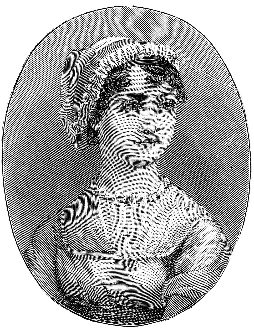 Jane Austen 1775-1817, engelsk författare av Unbekannt