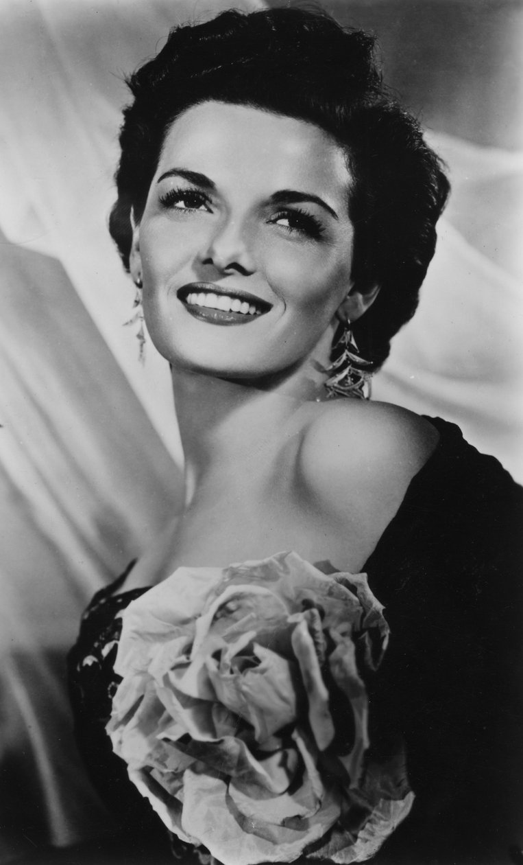 Jane Russell född 1921, amerikansk skådespelerska, c1940-talet av Unbekannt