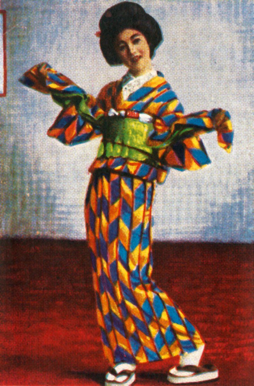 Japansk geishadansare, c1928. av Unbekannt