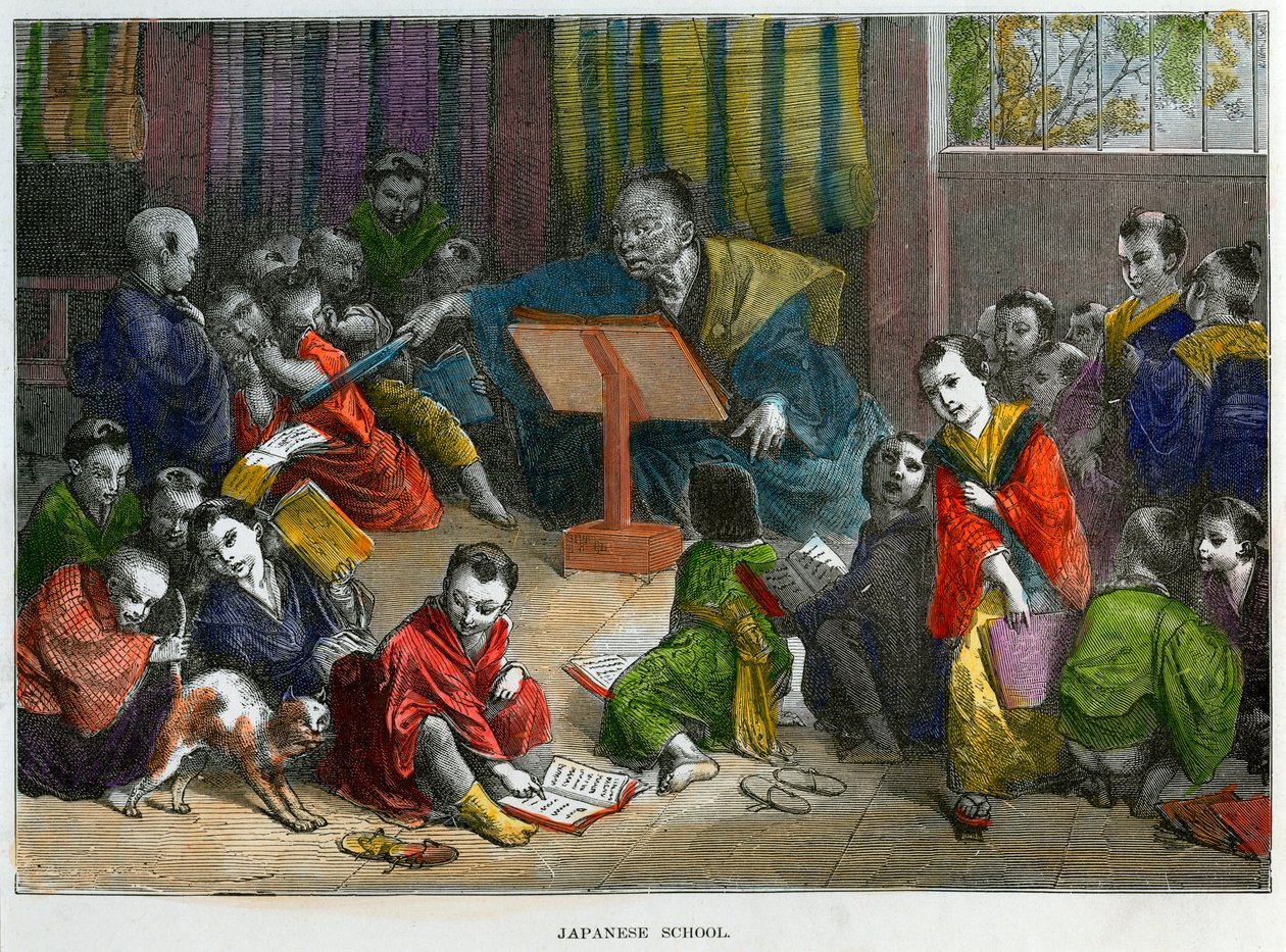 Japansk skola, c1880 av Unbekannt