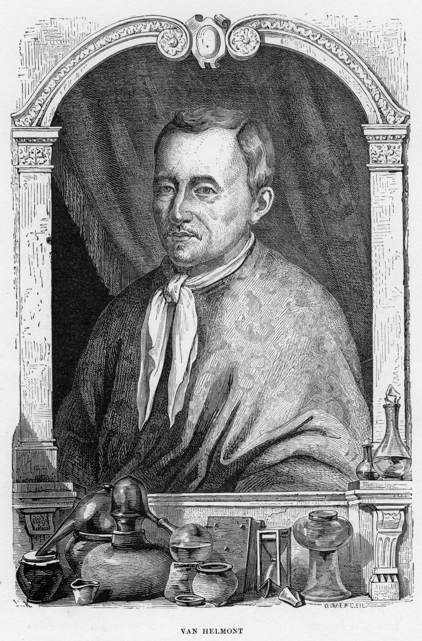 Jean Baptiste von Helmont, belgisk läkare och kemist, 1870 av Unbekannt