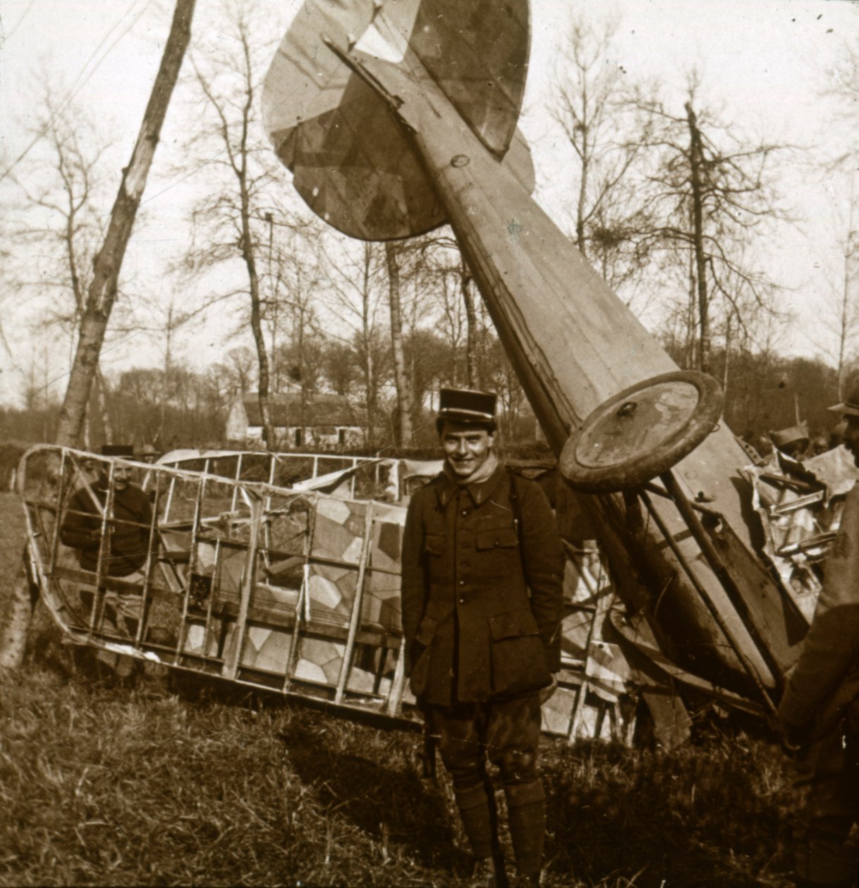 Jean Chaput framför sin 11:e seger, c1914-c1918 av Unbekannt