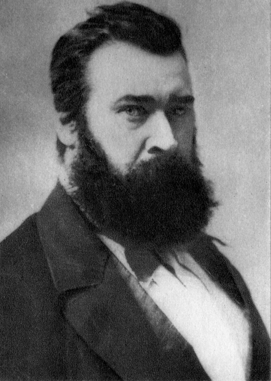 Jean Francois Millet, fransk konstnär, 1858 av Unbekannt