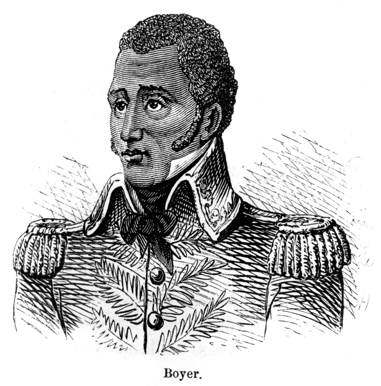 Jean Pierre Boyer, haitisk soldat och president för Haiti, 1873 av Unbekannt