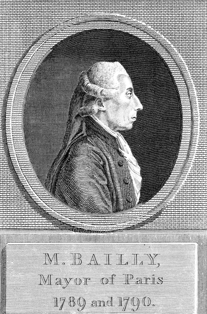 Jean Sylvain Bailly 1736-1793, fransk astronom, författare och politiker av Unbekannt