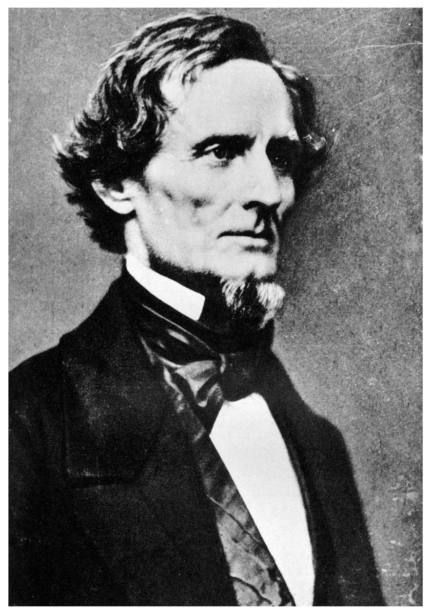 Jefferson Davis, president för Amerikas konfedererade stater, c1855-1865 1955 av Unbekannt