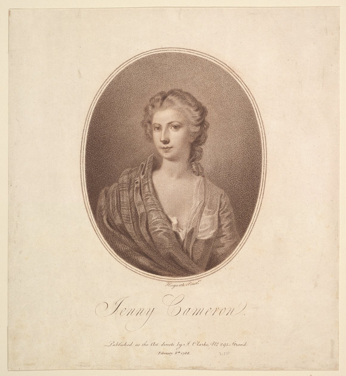 Jenny Cameron, 8 februari 1788. av Unbekannt