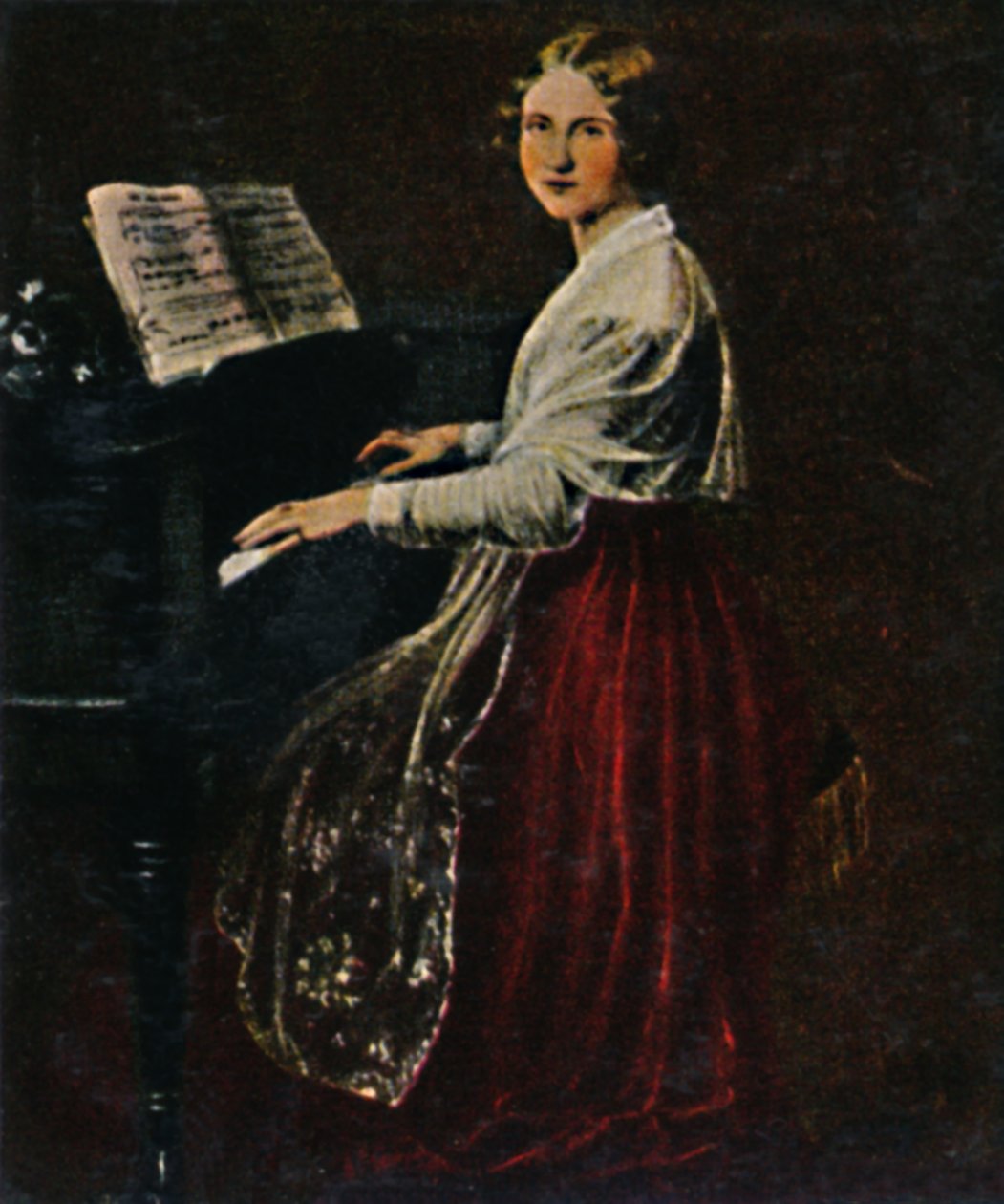 Jenny Lind 1820-1887. - Målning av Asher, 1934. av Unbekannt