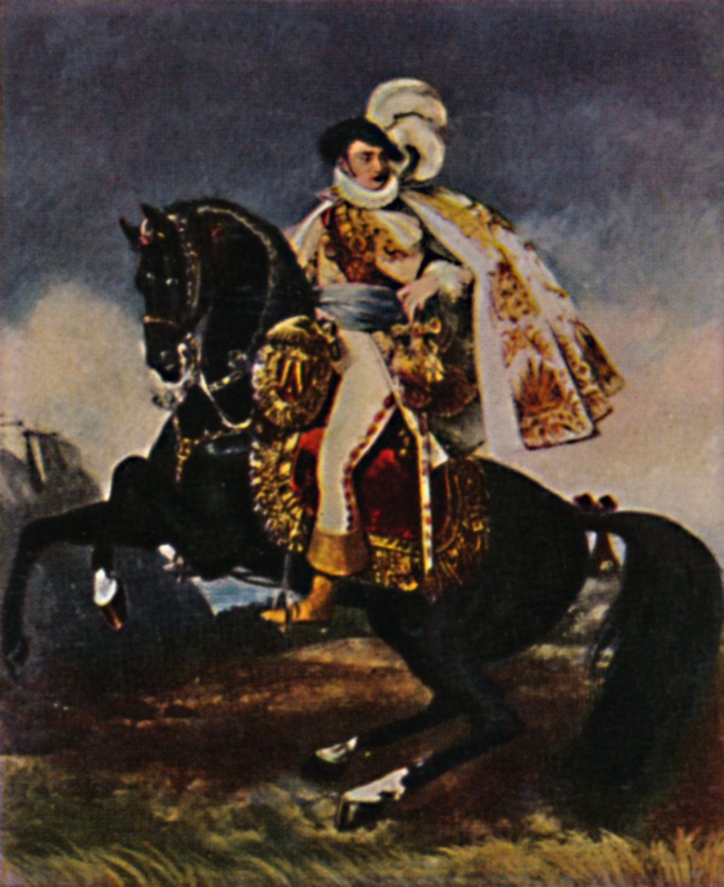 Jerome Bonaparte 1784-1860. - Målning av Gros, 1934. av Unbekannt