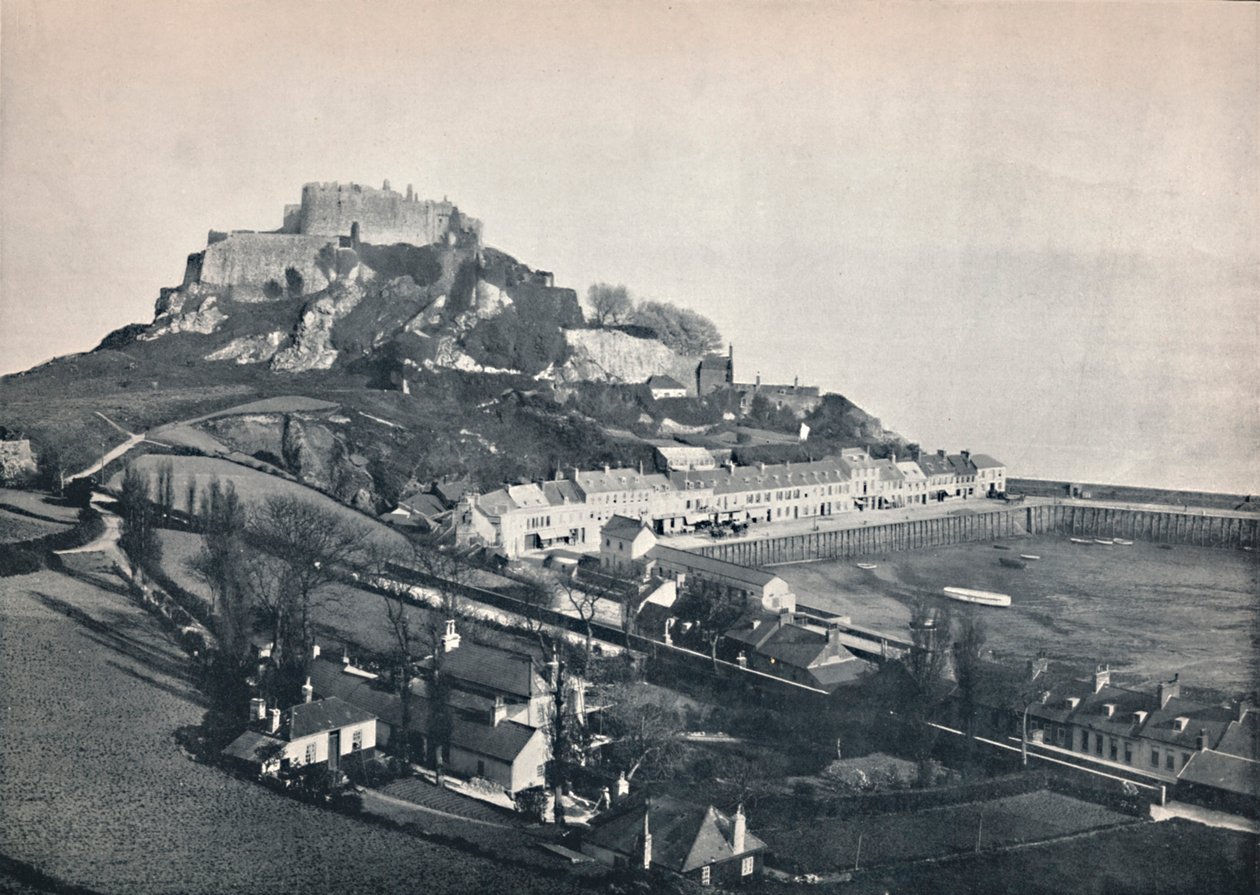 Jersey - Gorey och Mont Orgueil Castle, 1895 av Unbekannt