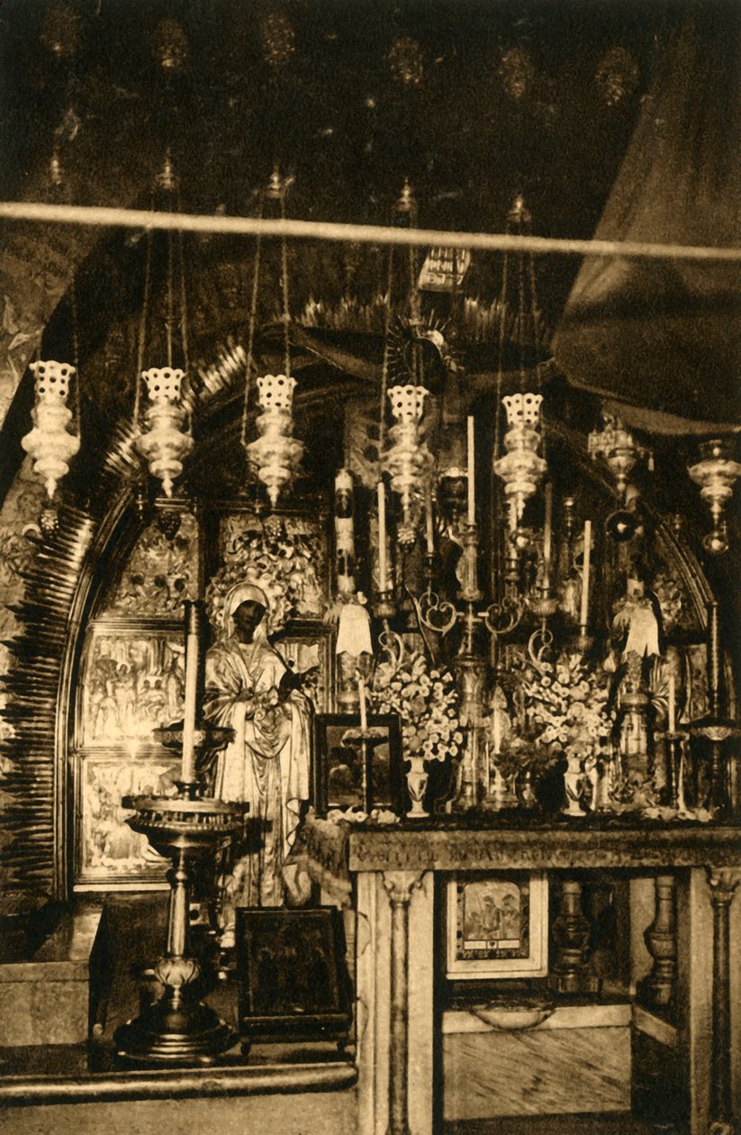 Jerusalem - Heliga gravens kyrka - Golgata, c1918-c1939. av Unbekannt