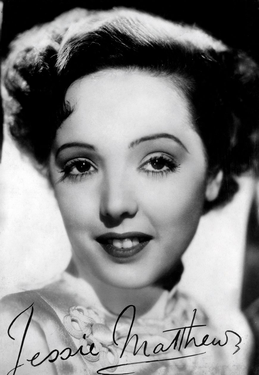 Jessie Matthews 1907-1981, engelsk skådespelerska, dansare och sångerska, ca 1930-c1940-talen av Unbekannt