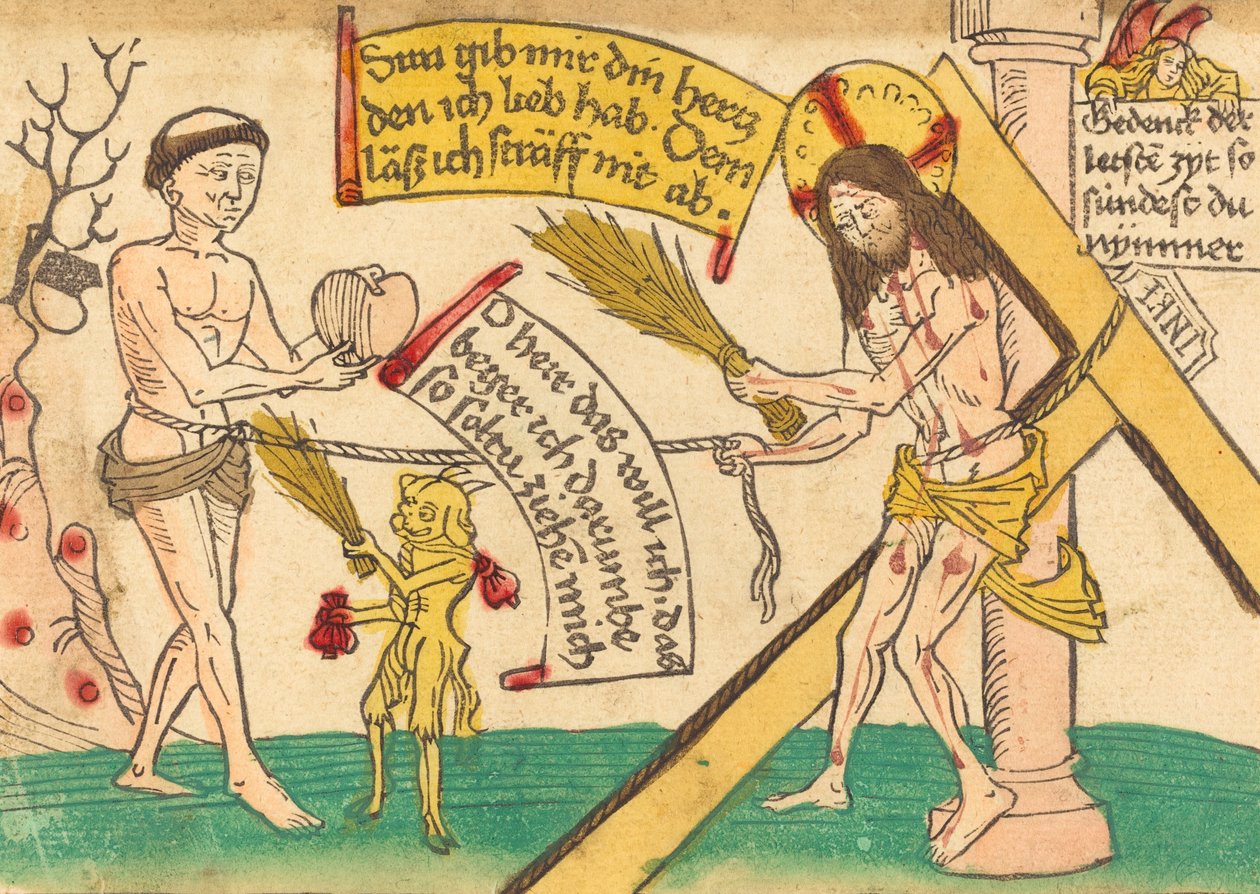 Jesus lockar de trogna till hjärtat, 14801490. av Unbekannt
