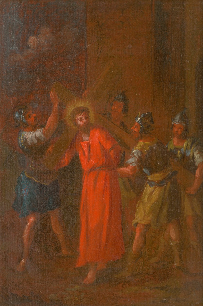 Jesus Carries His Cross. Study for the Stations of the Cross II. av Unbekannt