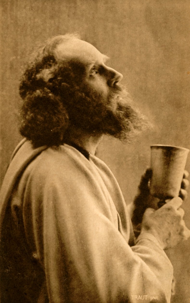 Jesus vid den sista måltiden, 1922. av Unbekannt