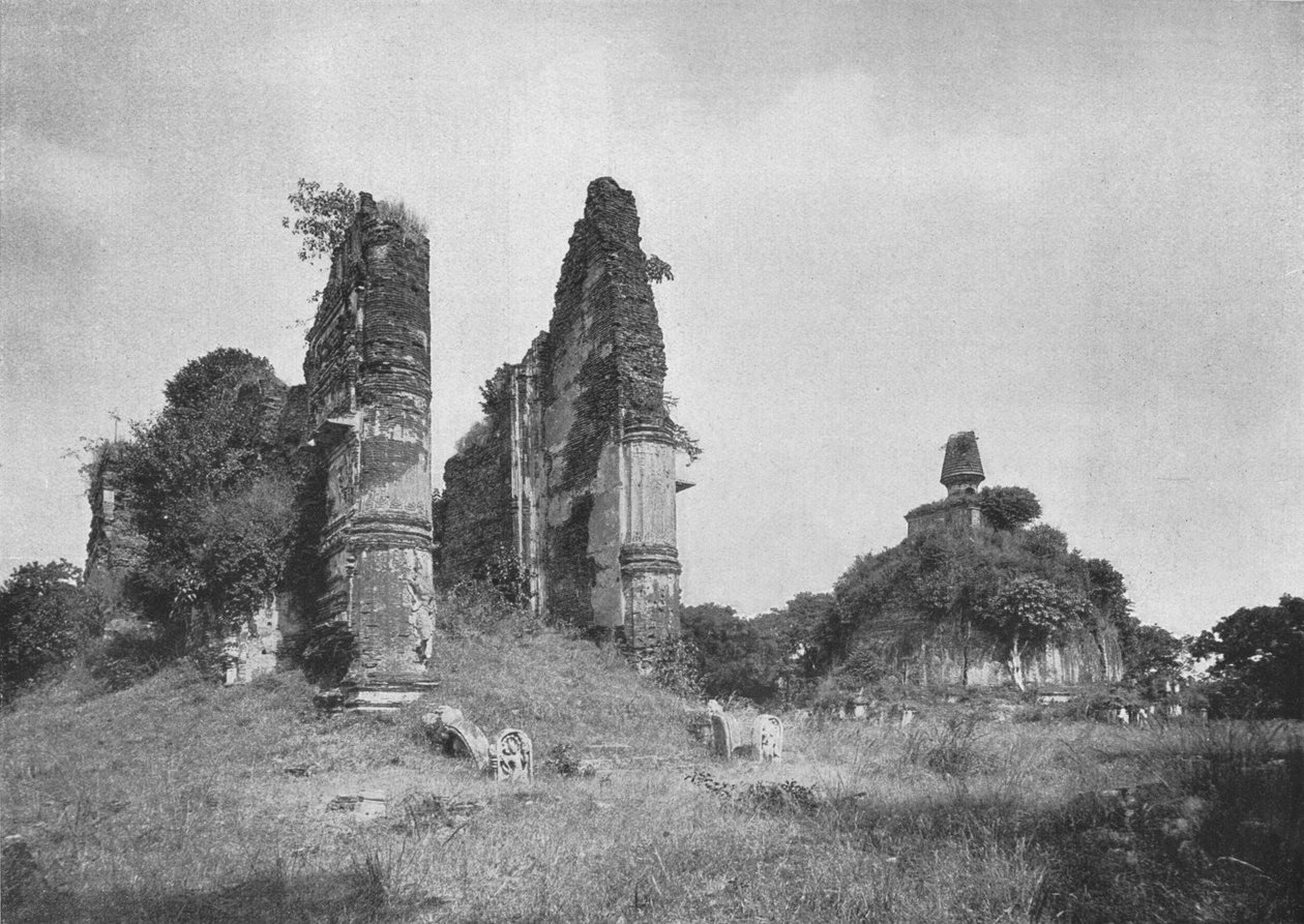 Jetawanarama och Kiri-Dagoba 1100-talet e.Kr., Pollonneruwa, 1926 av Unbekannt
