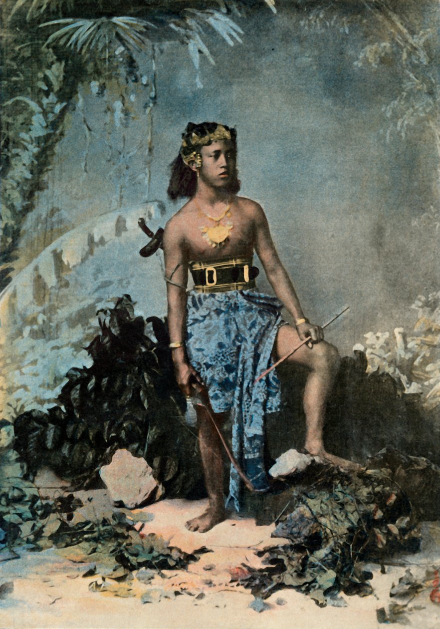 Ung samoansk flicka, ung samoansk flicka, 1900. av Unbekannt
