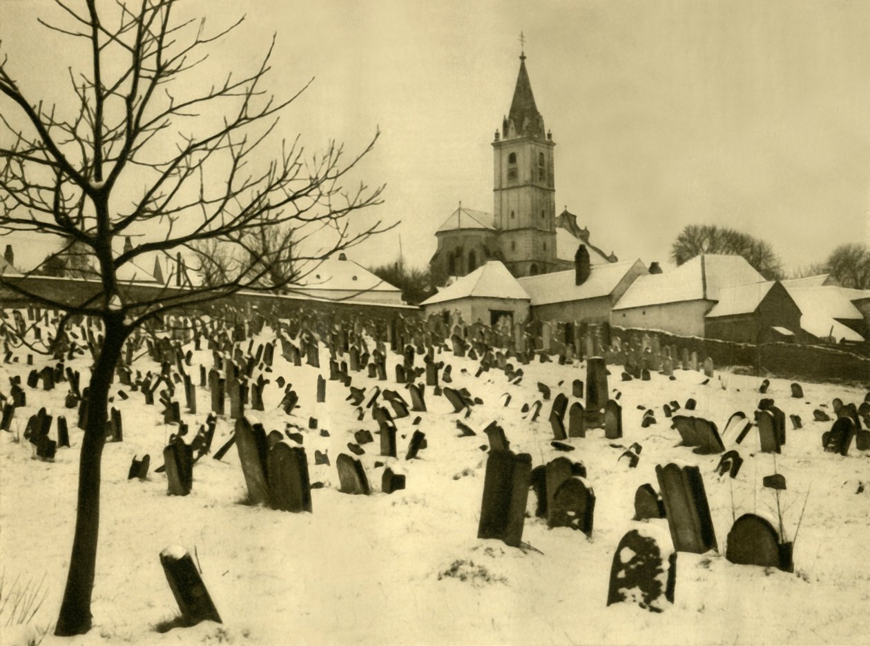 Judisk kyrkogård, Mattersburg, Burgenland, Österrike, c1935. av Unbekannt