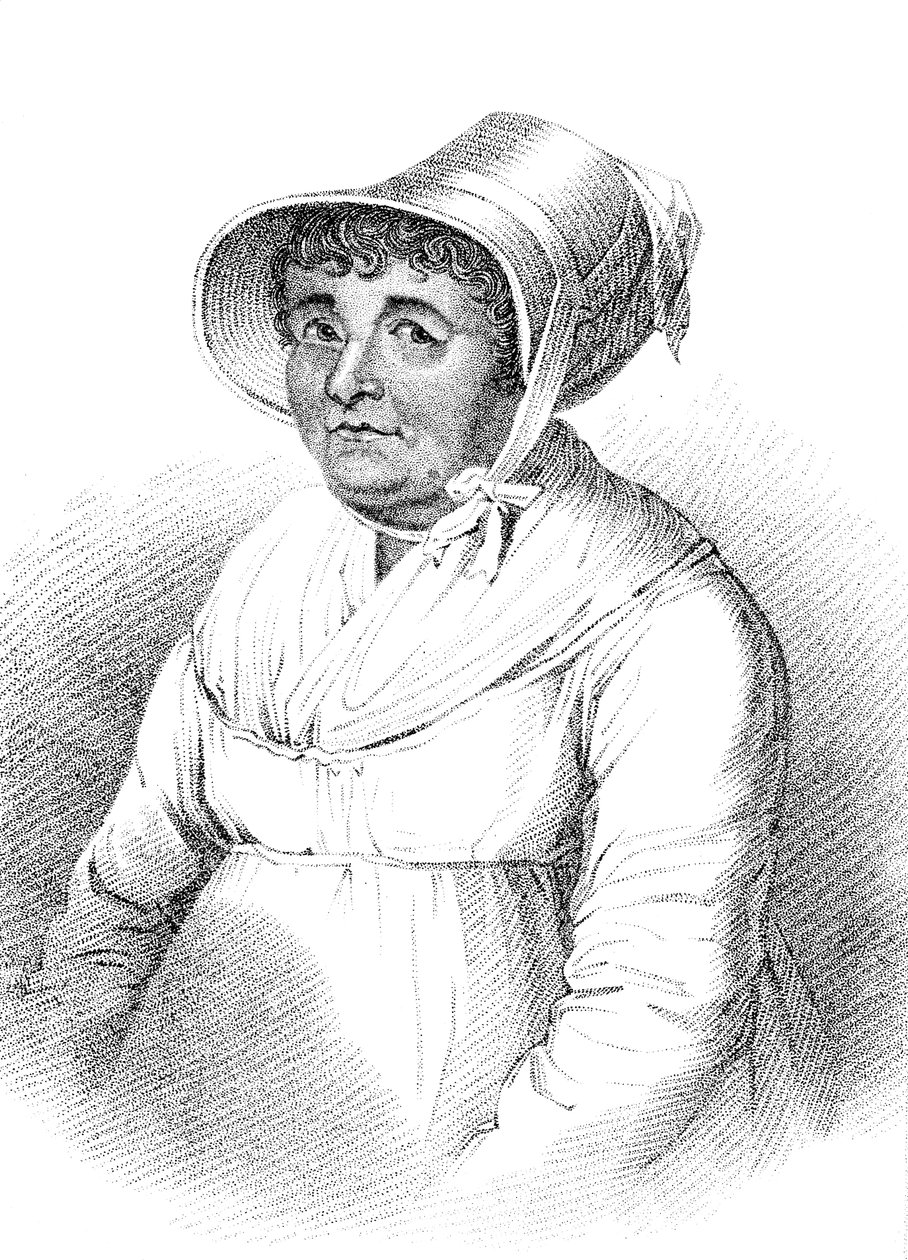 Joanna Southcott c1750-1814, engelsk mystiker och religiös fanatiker av Unbekannt