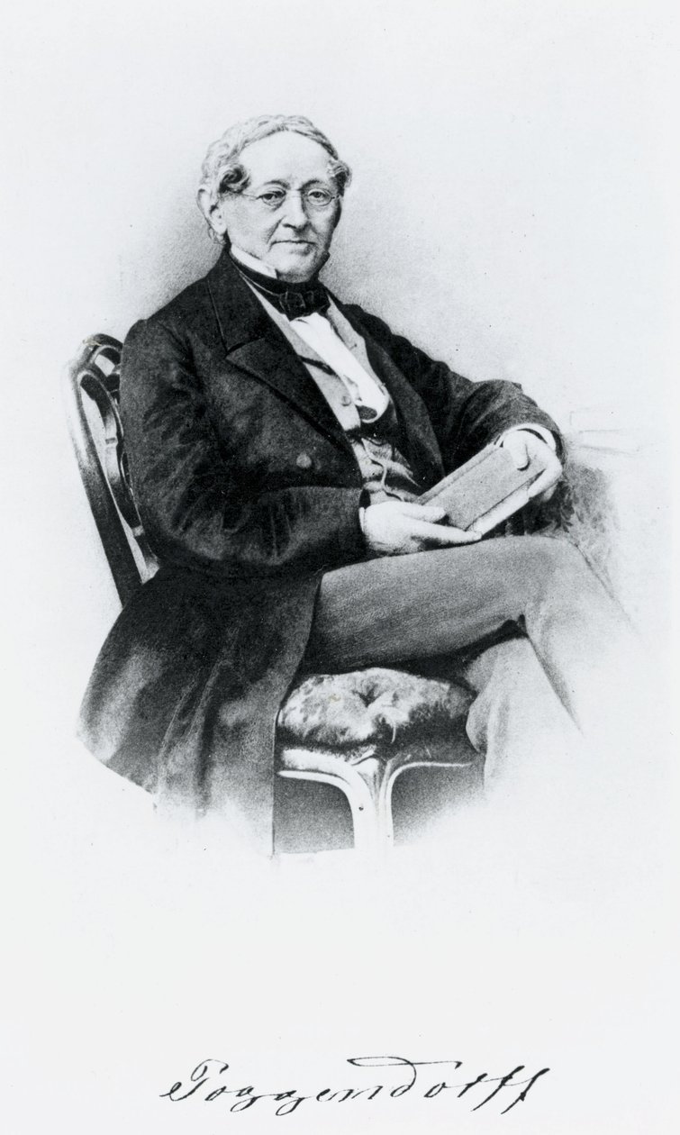 Johann Christian Poggendorf, tysk fysiker, mitten av 1800-talet av Unbekannt