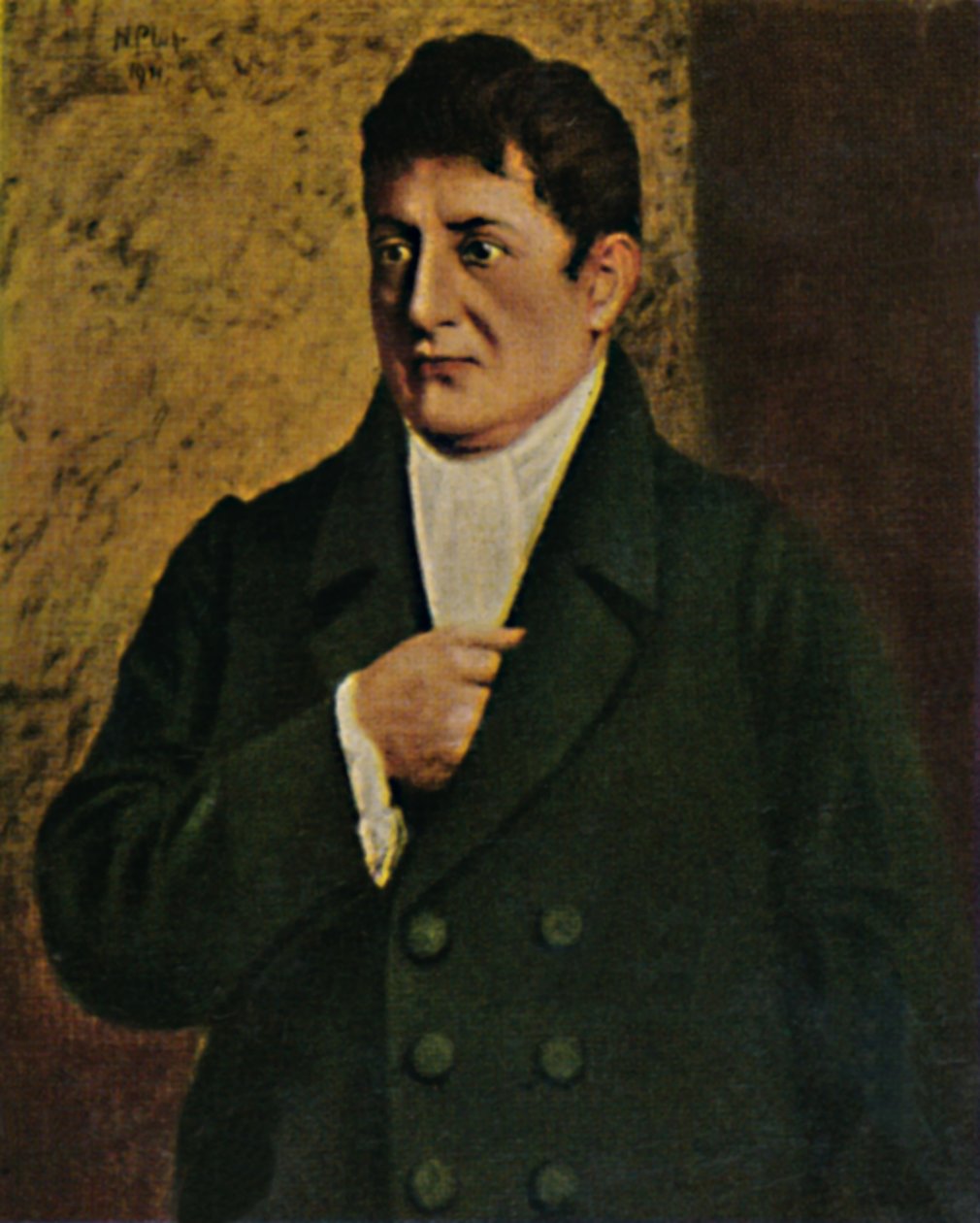 Johann Gottlieb Fichte 1762-1814. - Målning av professor Plühr, 1934. av Unbekannt