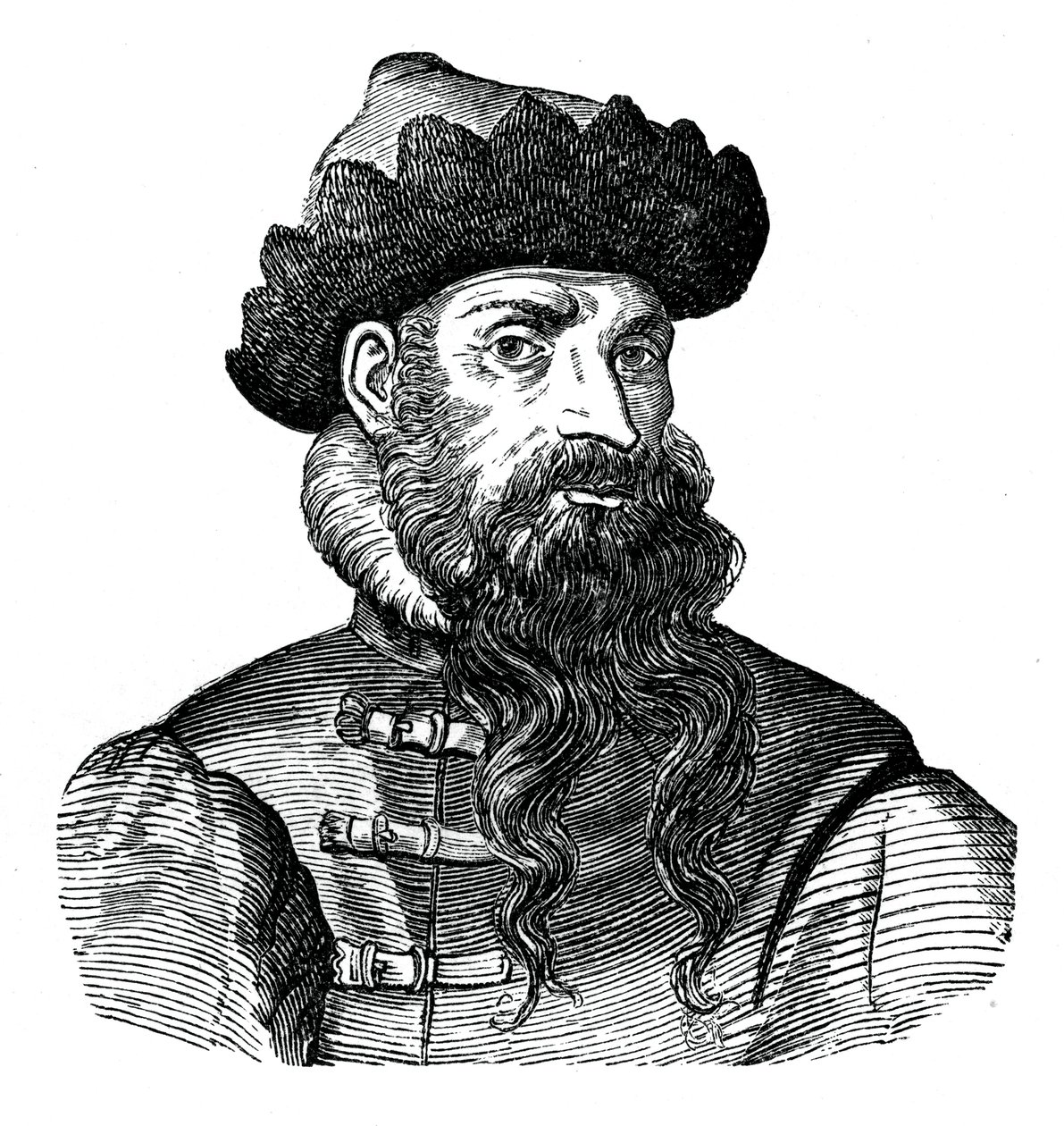 Johann Gutenberg, tysk metallarbetare och uppfinnare, 1500-talet, 1870 av Unbekannt