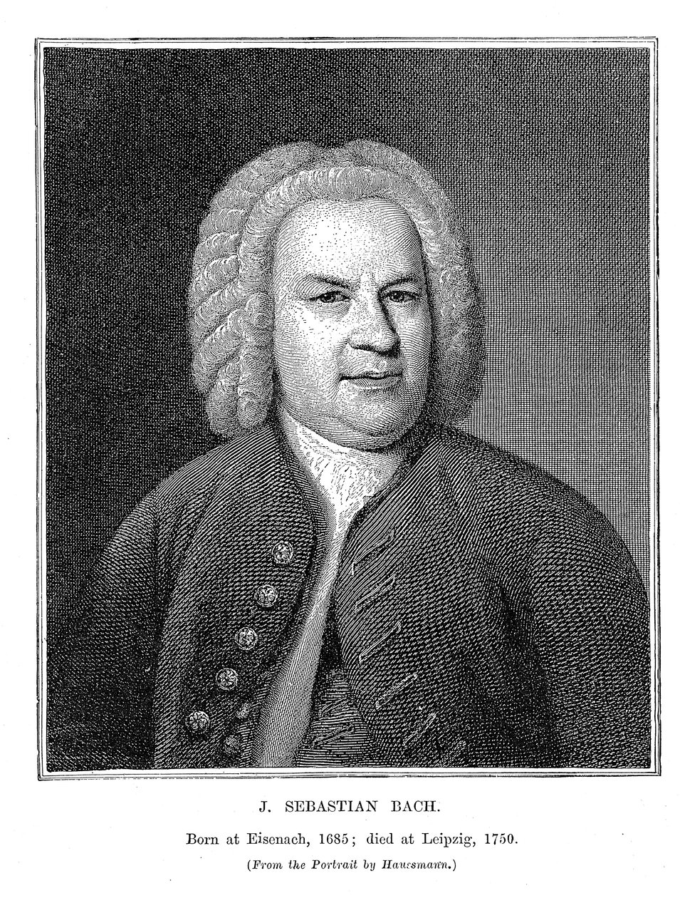 Johann Sebastian Bach 1685-1750, tysk kompositör och organist, 1746 av Unbekannt