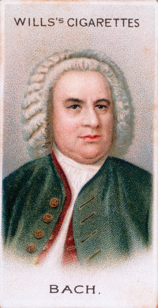 Johann Sebastian Bach 1685-1750, tysk kompositör och organist, 1912 av Unbekannt