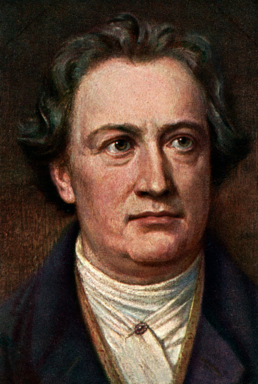 Johann Wolfgang von Goethe 1749-1832, tysk författare, c1920-talet av Unbekannt