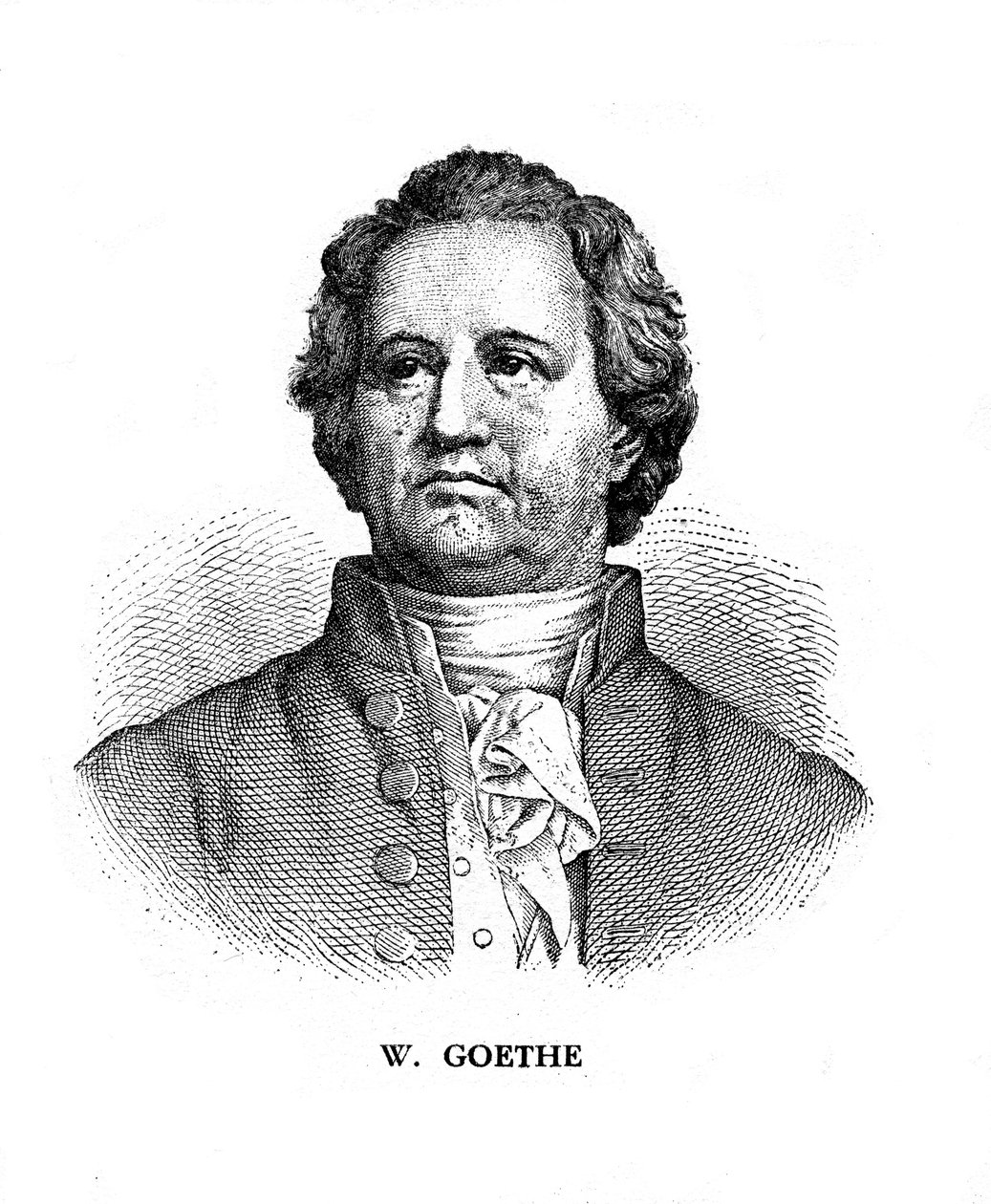 Johann Wolfgang von Goethe, tysk poet, dramatiker och vetenskapsman, 1800-talet av Unbekannt