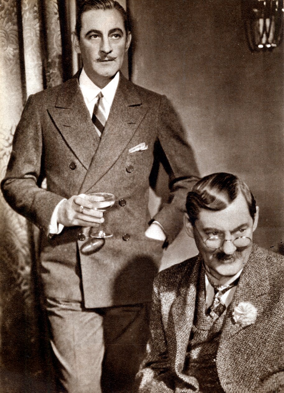 John 1882-1942 och Lionel 1878-1954 Barrymore, amerikanska scen- och filmskådespelare av Unbekannt