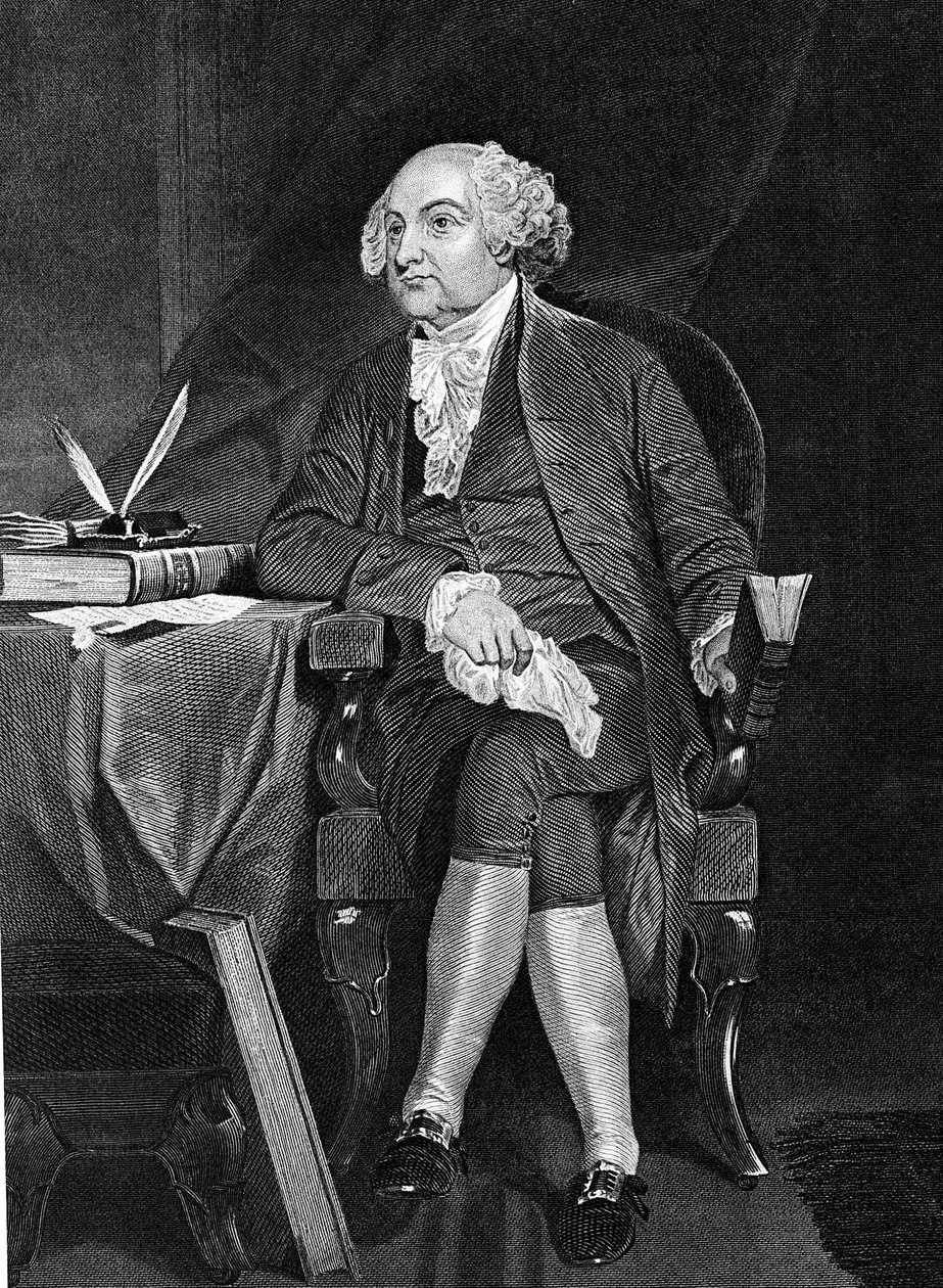 John Adams 1735-1826, andra president i USA 1797-1801 av Unbekannt